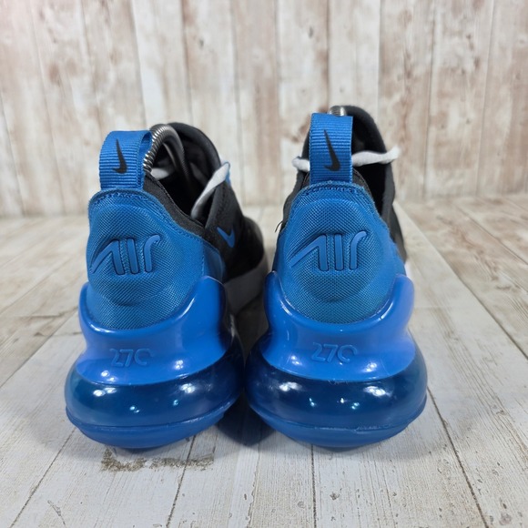 Nike Air Max 270 Black Photo Blue White Sneakers 943345-034 Womens 7.5 Youth 6Y - Picture 3 of 8